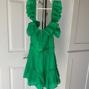 Chelsea & Violet NWT Vibrant Green Romper, size XS.